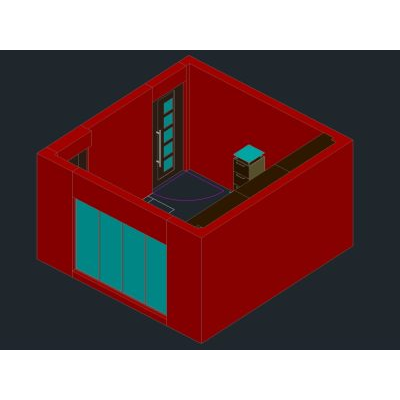 Oficina ejecutiva en 3D