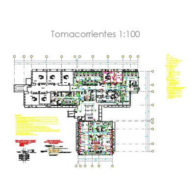 Instalaciones eléctricas de hospital.