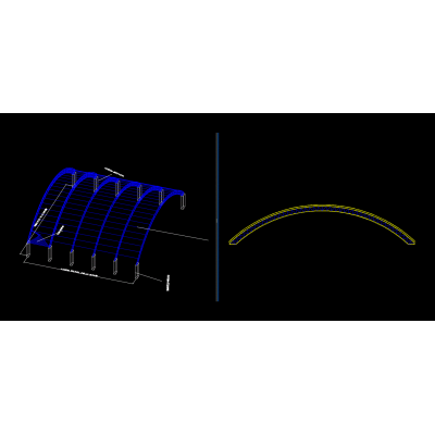 Estructura de techo 2d 3d