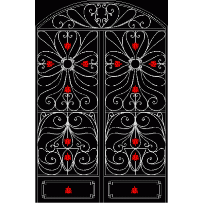 forged garden gate