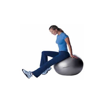 Mujer en Ejercicio con Pelota de Pilates