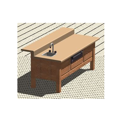 Mesa de cocina 3d