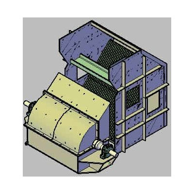 Trituradora de martillos para vista superior cementera 3d
