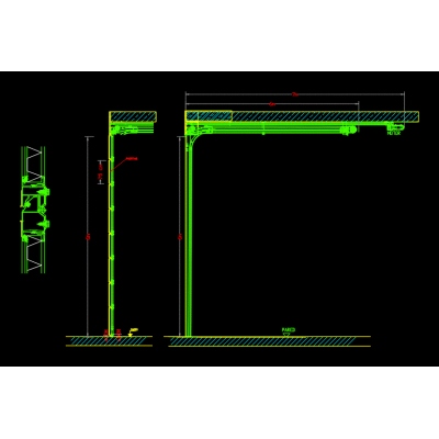 Plano de porton lateral