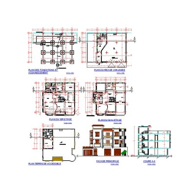 Vivienda unifamiliar de cuatro niveles