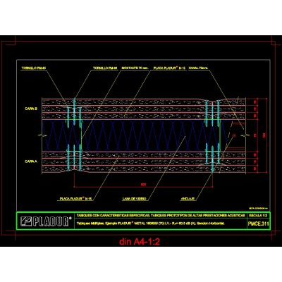 Tabiques prototipos de altas prestaciones acusticas