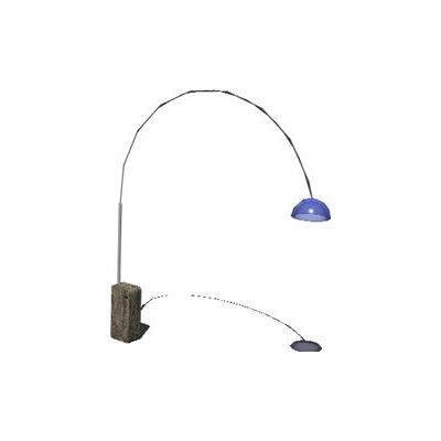 Lampara 3d con materiales aplicados
