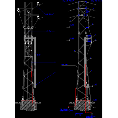 20kv electrical distribution tower