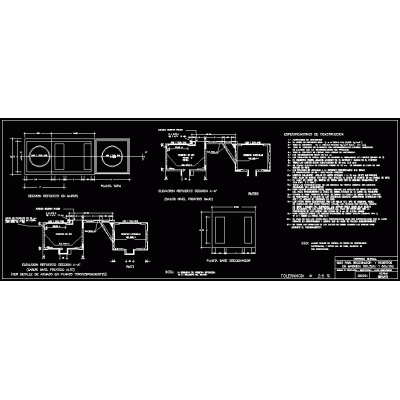 Base para seccionador y registros en banquetas