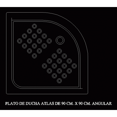 Elegante Plato de Ducha Angular