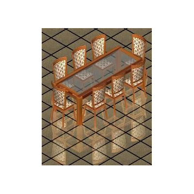 3d dining table