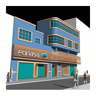 Fachada Fonasa 3D Innovadora