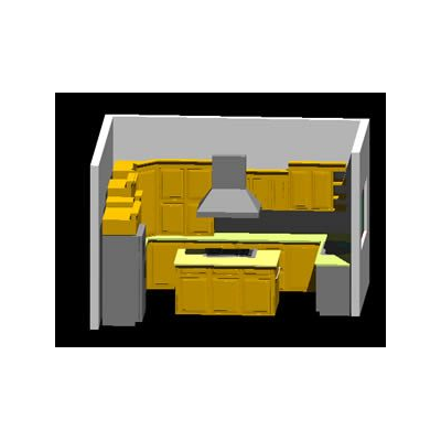 Equipamiento de cocina 3d