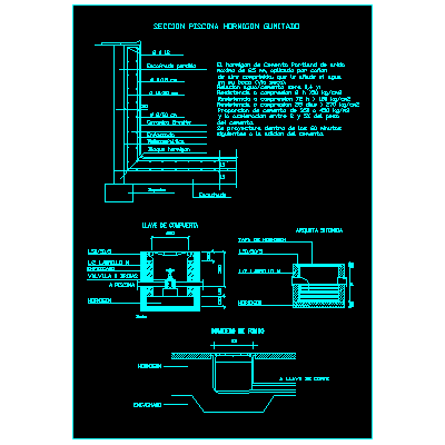Detalles de Construcción de Piscina