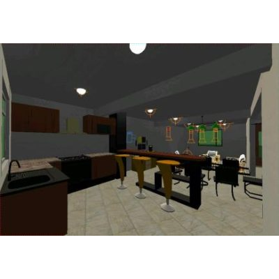 Casa 3d en dos niveles minimalista