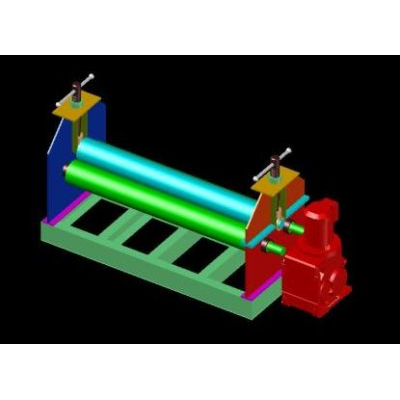Roladora de planchas 9 mm - 3d