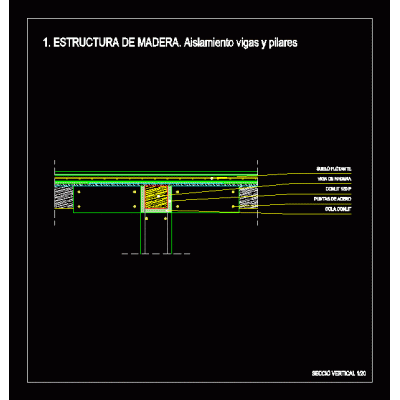 Detalle de estructura de madera