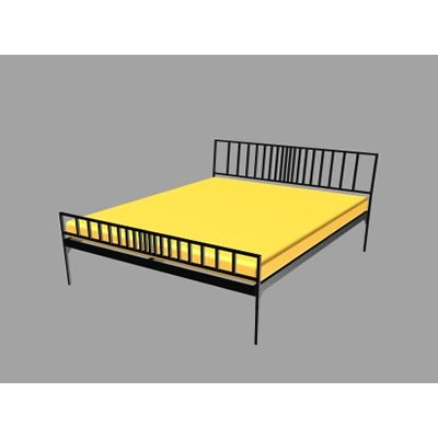 Cama Moderna en 3D