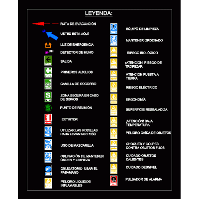 Senalizacion rutas de evacuacion