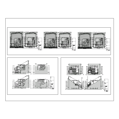 Plano Detallado de Vivienda en Terreno Inclinador