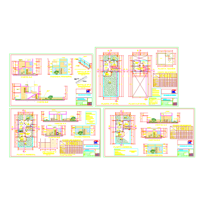 Plano de vivienda tipo techo propio