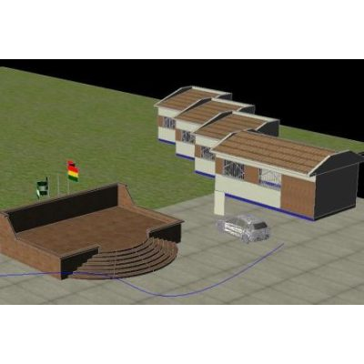 Tarima de colegio y aulas