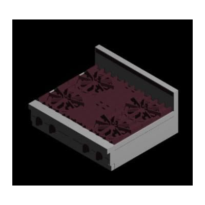 Estufa de Cocina Moderna 3D