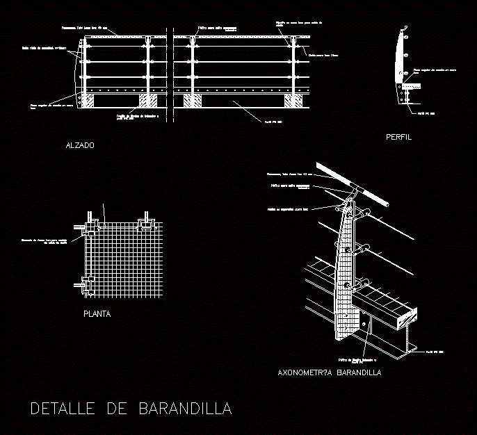 steel railing detail