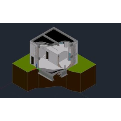 Detalle constructivo vivienda 3d