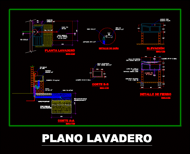 Laundry plan with details