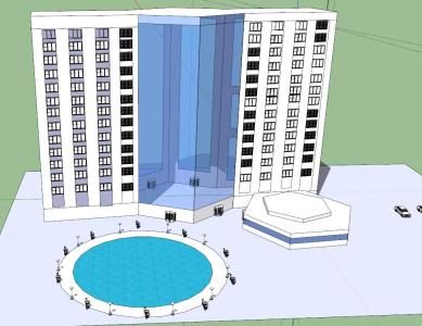 5-Sterne-Hotel in 3D-Skp