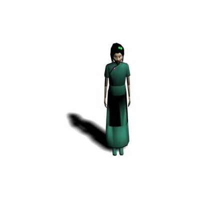 Figura en Vestido Largo 3D