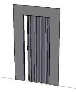 80cm wide folding door