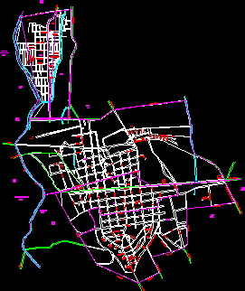 Plan der Stadt Fortin de las Flores; Veracruz; Mexiko