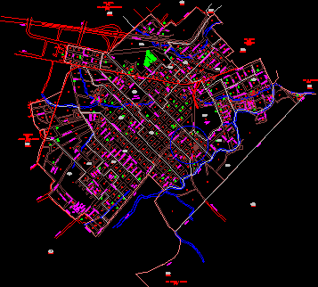 Map of the city of cd. mendoza; veracruz; Mexico