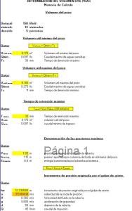 As treatment plant calculation sheet