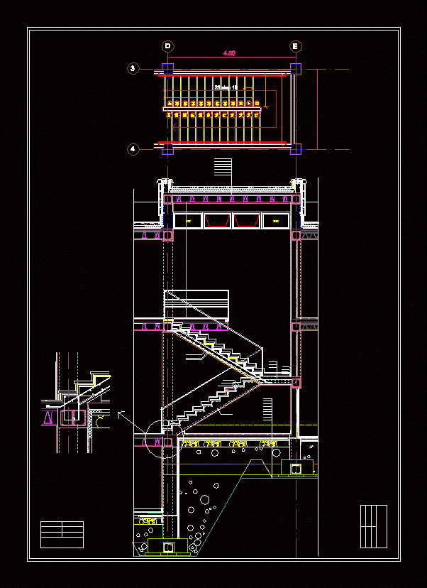 Caja de escalera - elevacion