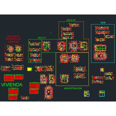 Desarrollo de arquitectura de colegio