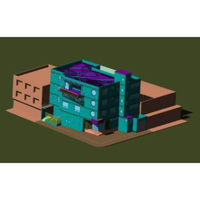 Casa en esquina 3d