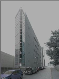 Edificio moderno en 3d
