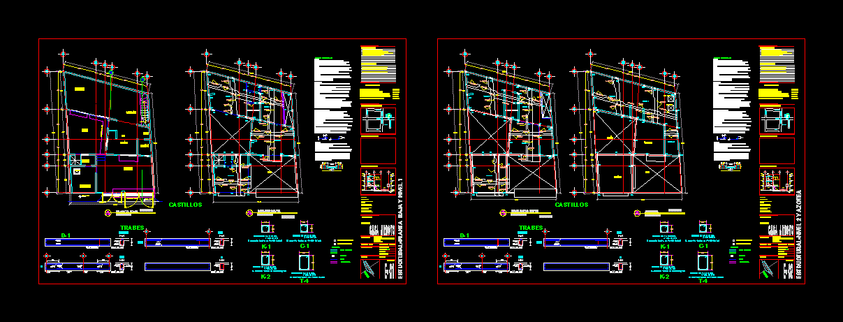 Plan structurel de la chambre de la maison