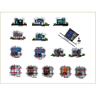 Edificio auditorio usos multiples - autocad