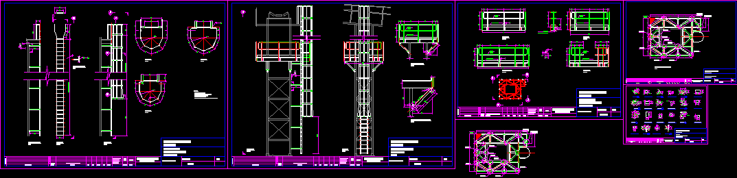 Plataforma de manutenção - detalhes construtivos