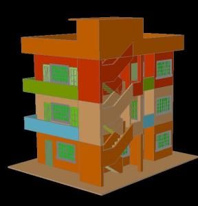 tower apartments 3d