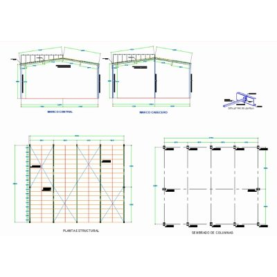 Nave Industrial 275x24 m Estructura Metalica