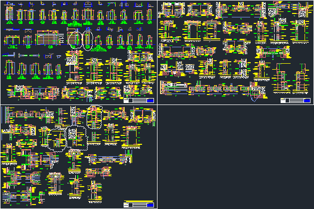 Construction Details of Metal Openings in DWG | CAD library