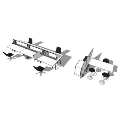 Mueble de oficinas 3d