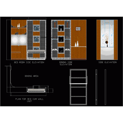 Cama plegable  de pared unidad