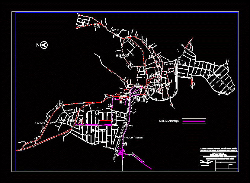 Plan de la ville de San Cristóbal