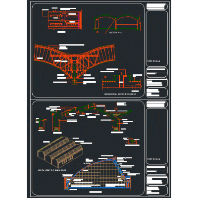Roofshells y estructuras espaciales